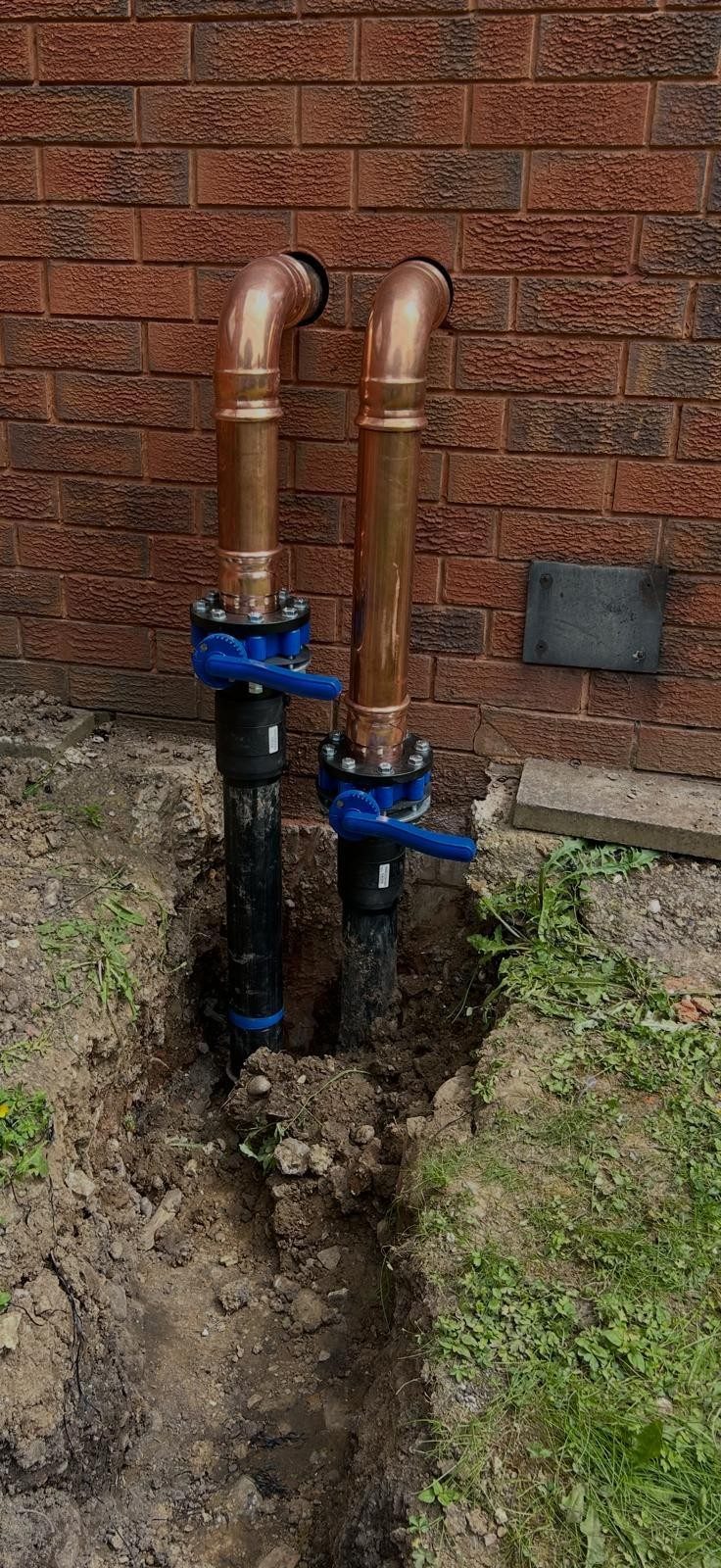 Water main installation completed by DM Heating and Cooling, Gas Safe registered engineers in Kent