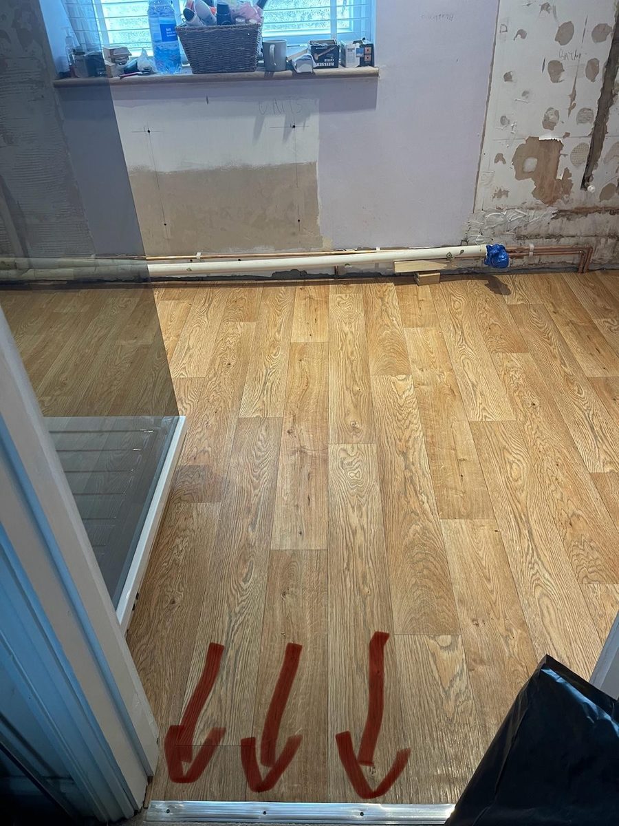 Bathroom installation in progress by DM Heating and Cooling, Gas Safe registered engineers in Kent