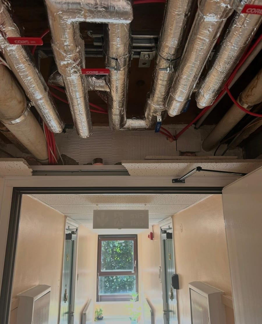 Central heating pipework installation completed by DM Heating and Cooling, Gas Safe registered engineers in Kent