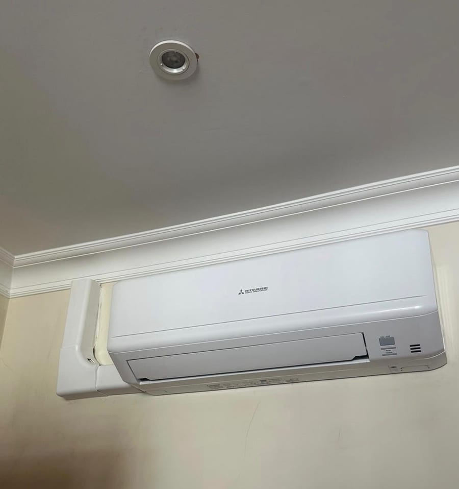 Domestic air conditioning installation completed by DM Heating and Cooling, Gas Safe registered engineers in Kent