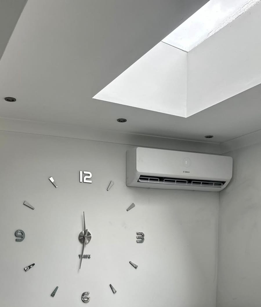 Domestic air conditioning installation completed by DM Heating and Cooling, Gas Safe registered engineers in Kent