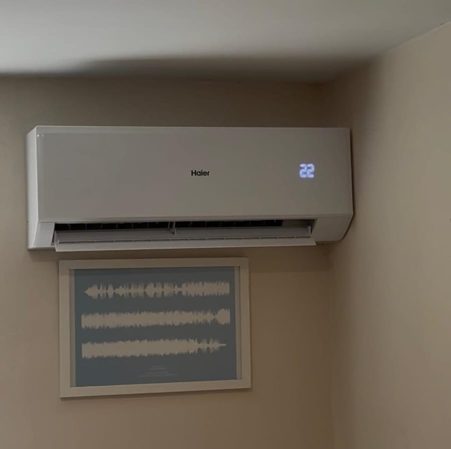Domestic air conditioning installation completed by DM Heating and Cooling, Gas Safe registered engineers in Kent