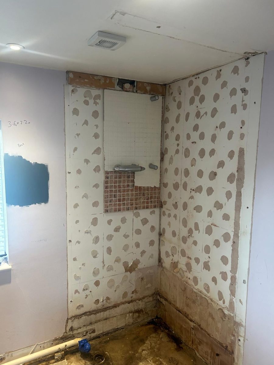 Bathroom installation before work started by DM Heating and Cooling, Gas Safe registered engineers in Kent