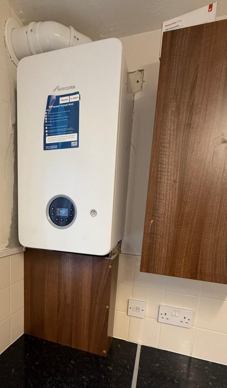 Gas boiler installation completed by DM Heating and Cooling, Gas Safe registered engineers in Kent