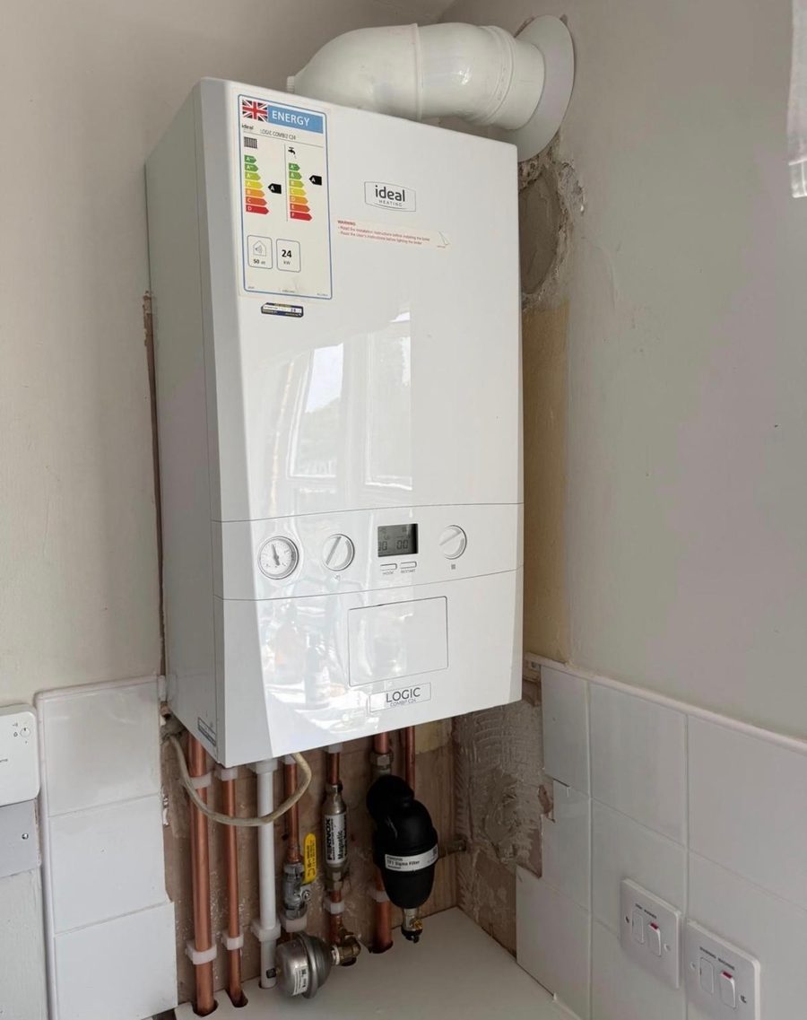 Gas boiler installation completed by DM Heating and Cooling, Gas Safe registered engineers in Kent