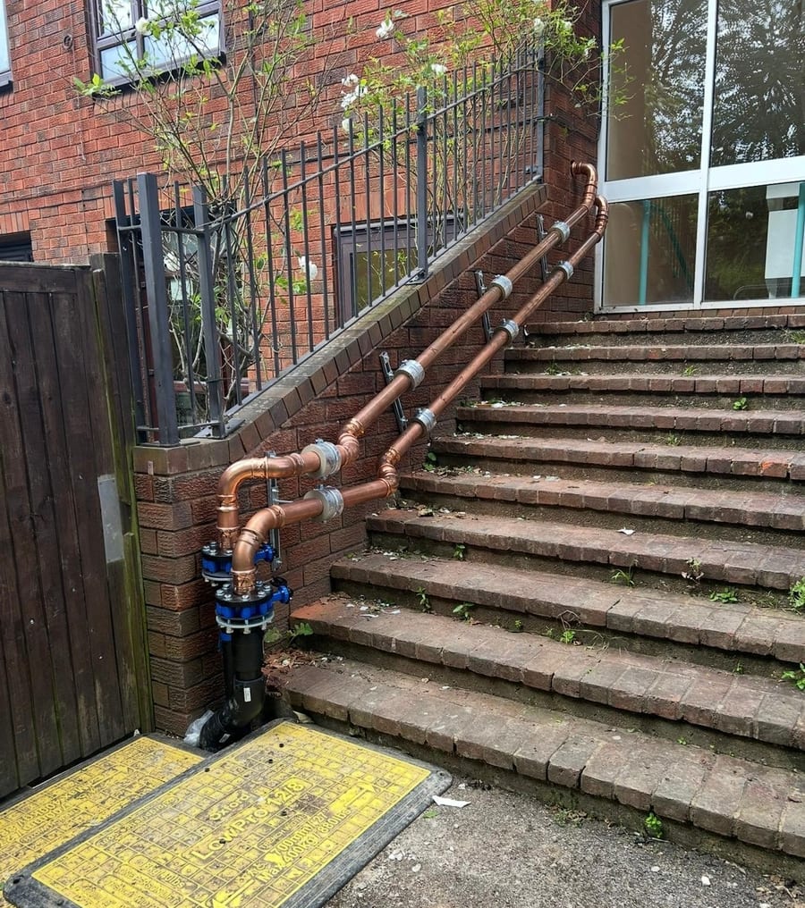 Water main installation completed by DM Heating and Cooling, Gas Safe registered engineers in Kent